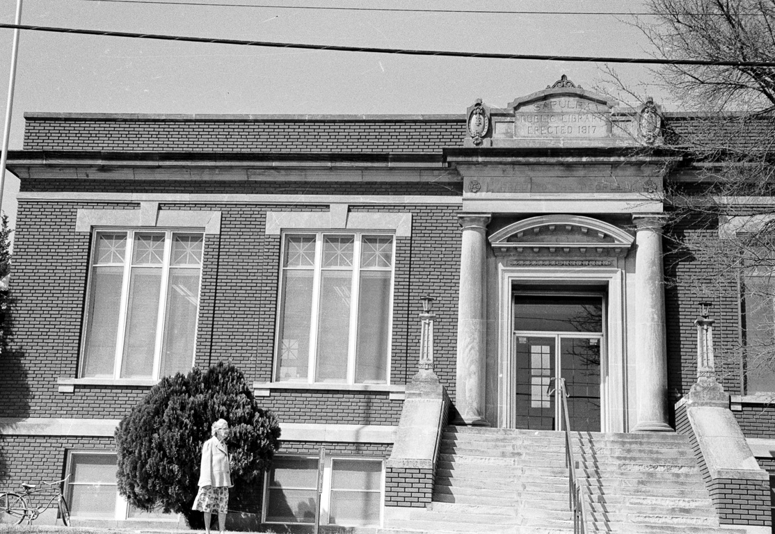 The Sapulpa Library.  Opal was a librarian