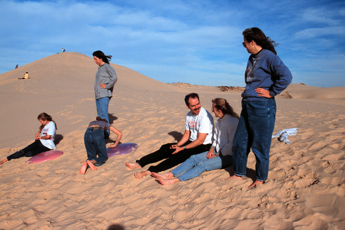 At the sand dunes