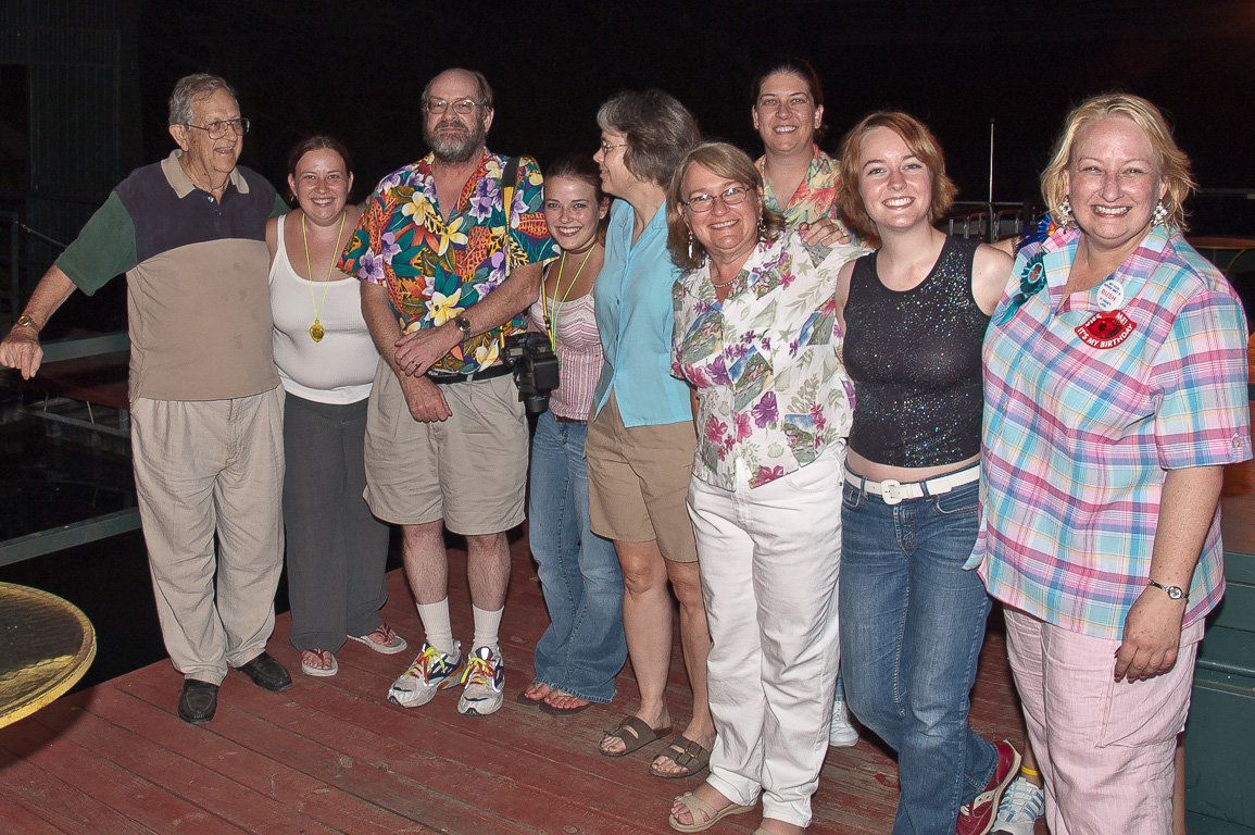 The family at Ellen's 50th birthday party