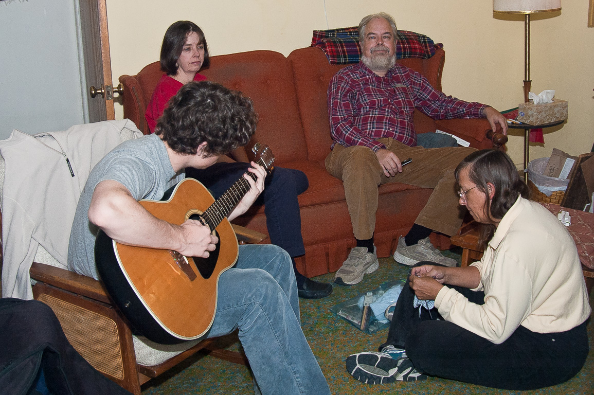 Edwin, Caroline, George & Goldie