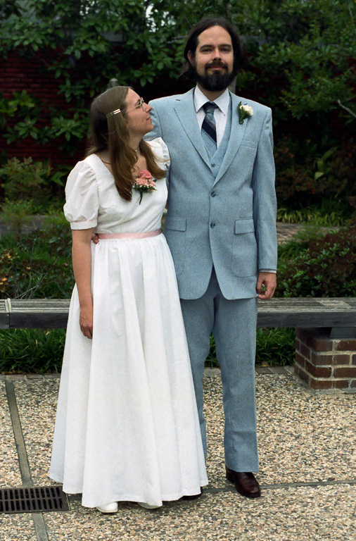 Goldie & George at their wedding