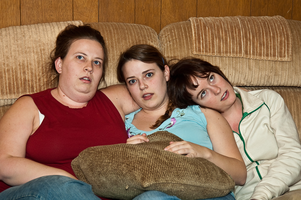 Kristy, Megan & Julie playing dead