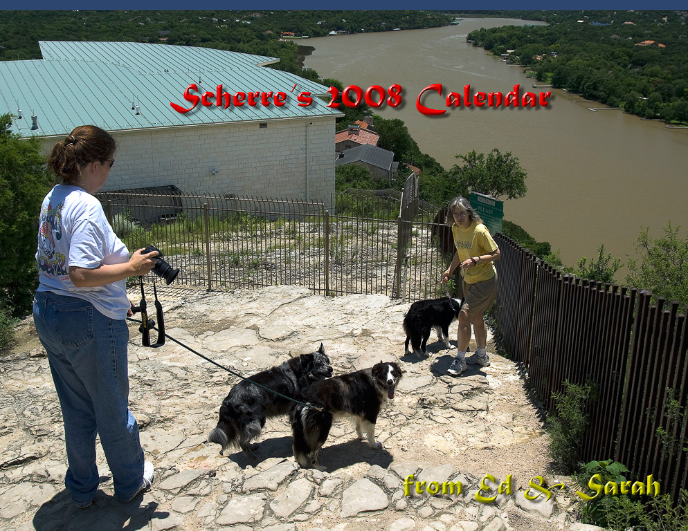 Scherre, Wahoo, Skyy, Casey & Sarah on Mount Bonnell