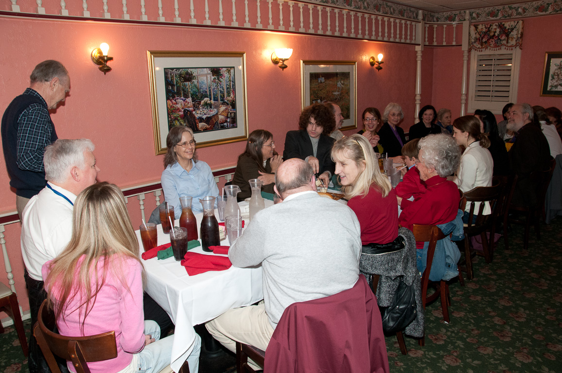 Dinner after Taffy's funeral