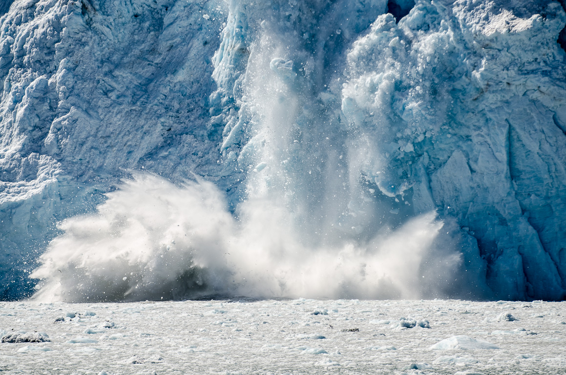 Calving glacier