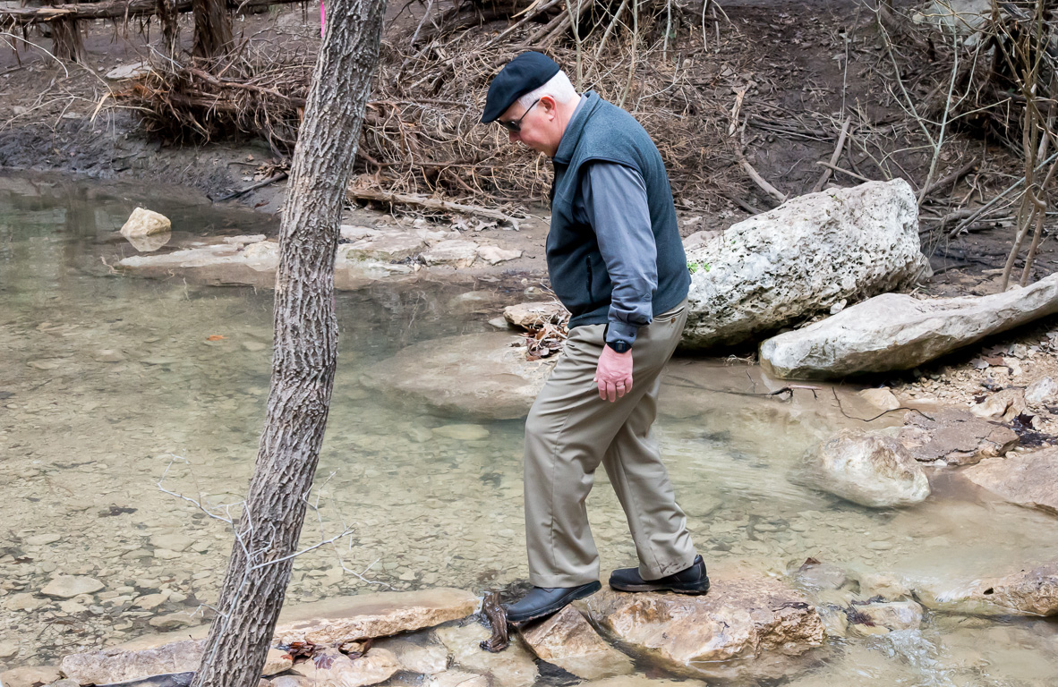 Jim hiking in Austin