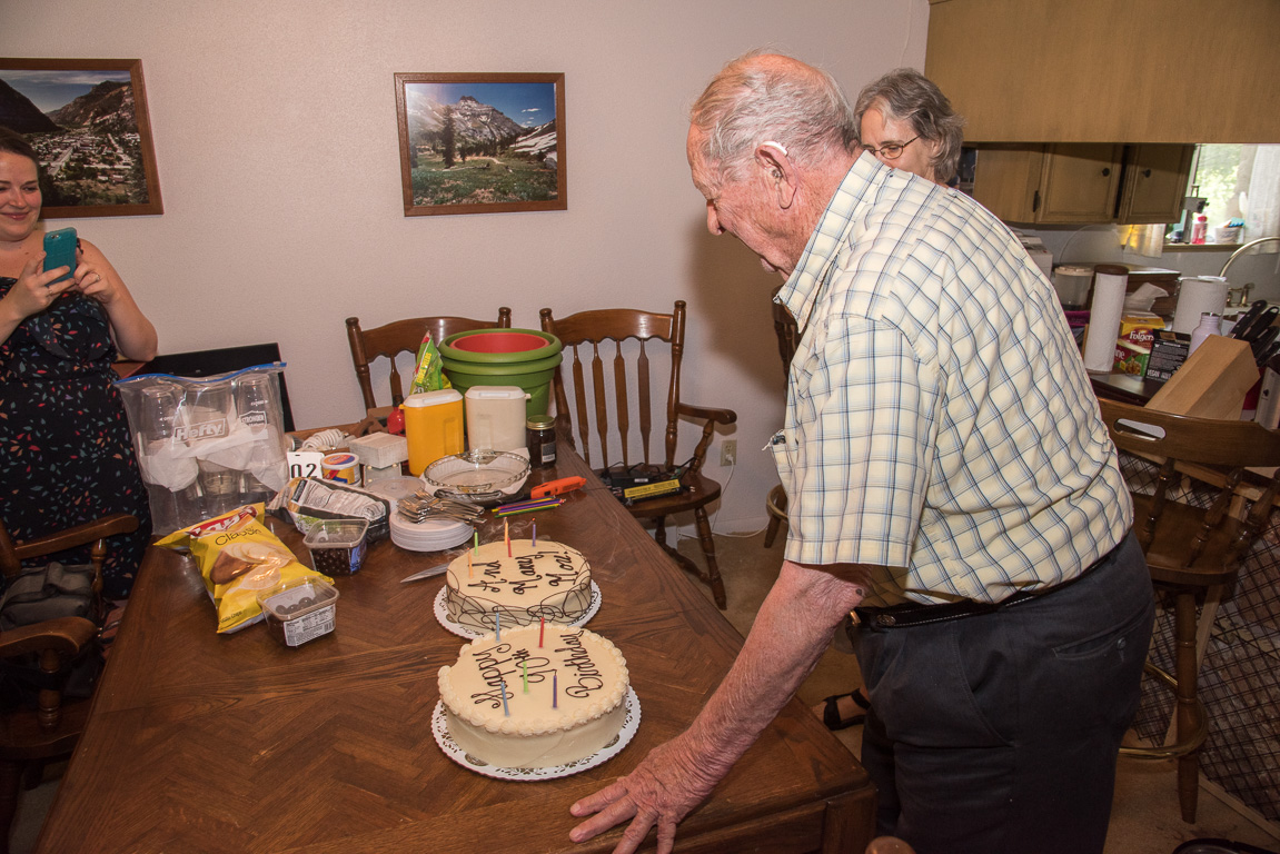 Dad and his birthday cakes