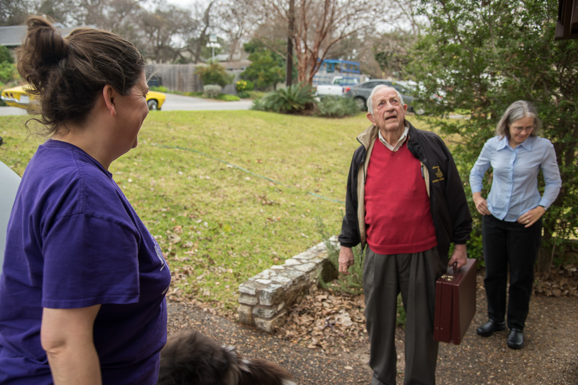 Scherre, Dad & Sarah in Austin