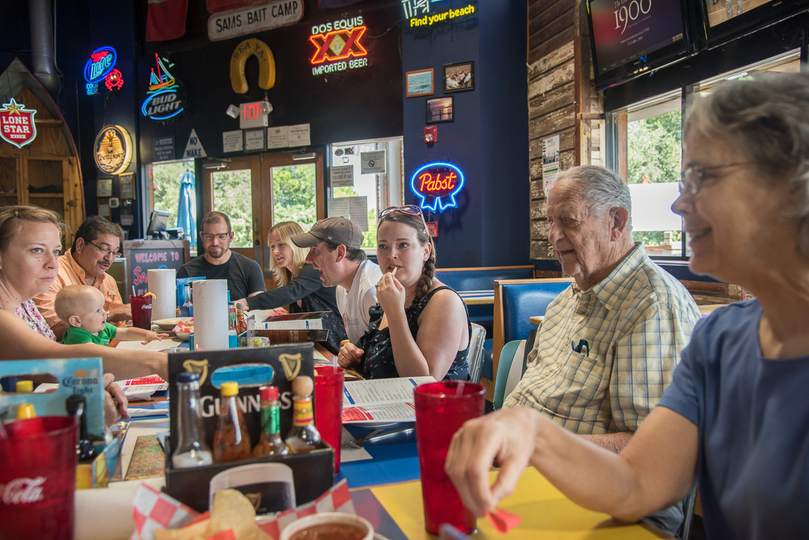 Dad's Birthday lunch at Sam's Boat