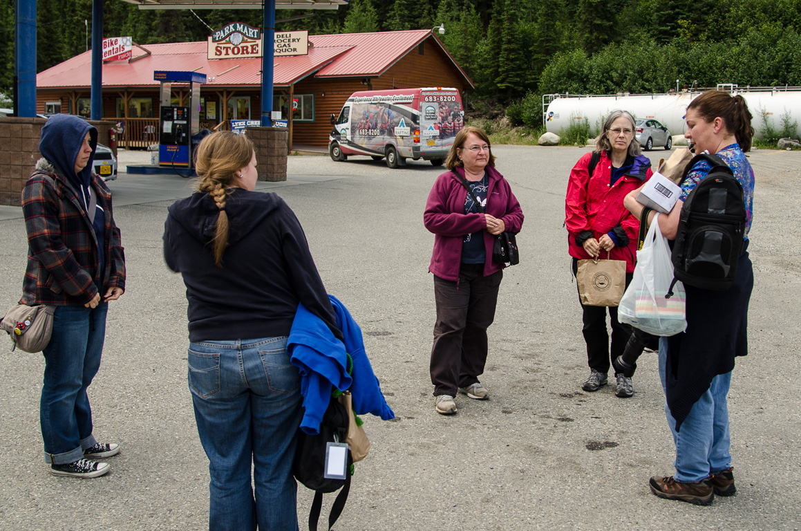 In the town near the Denali park entrance