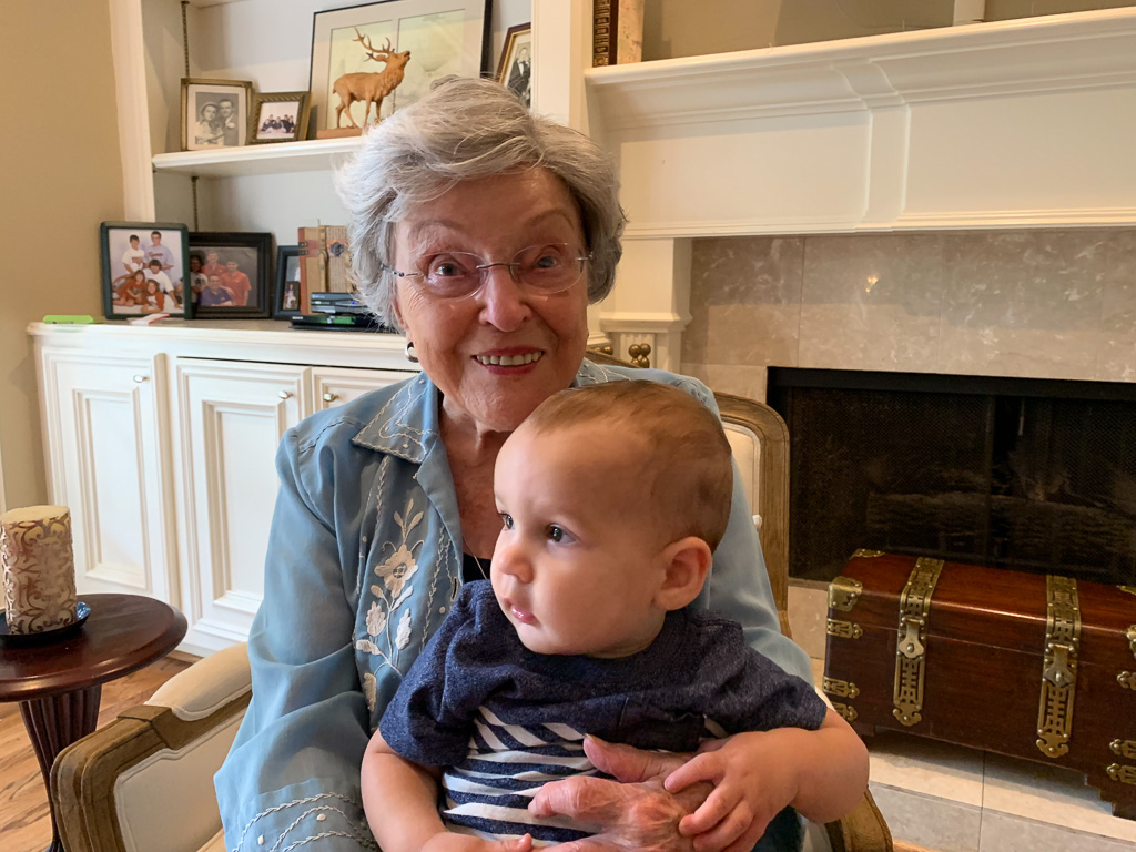 Heny with Great-Grandma Ruth