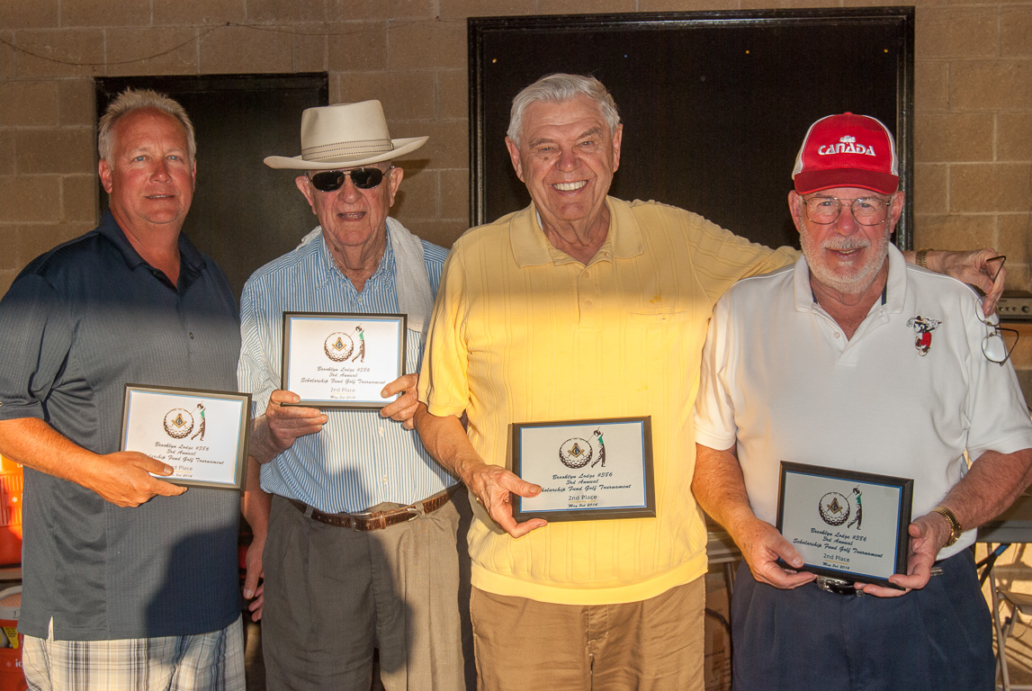 Ward, Charlie, Paul & Bill with their trophies