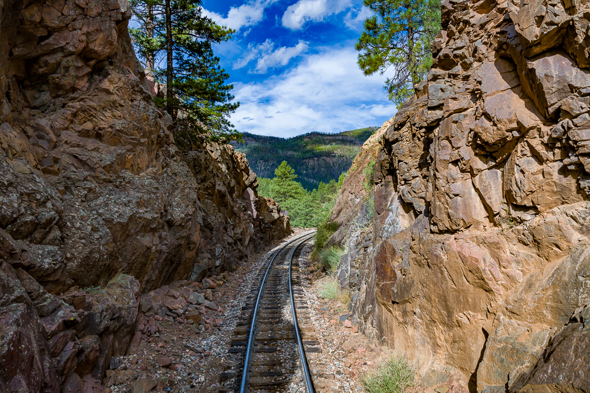 Durango Silverton Train on the way to Silverton