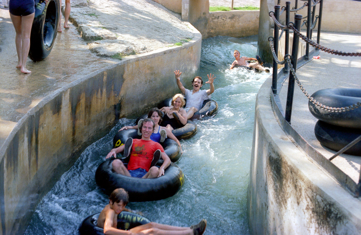 Riding the Chute at Prince Solm Park